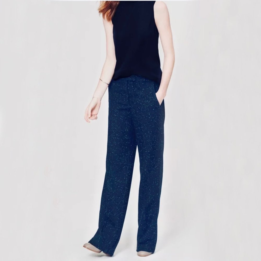 Ann Taylor Navy Speckled Pants